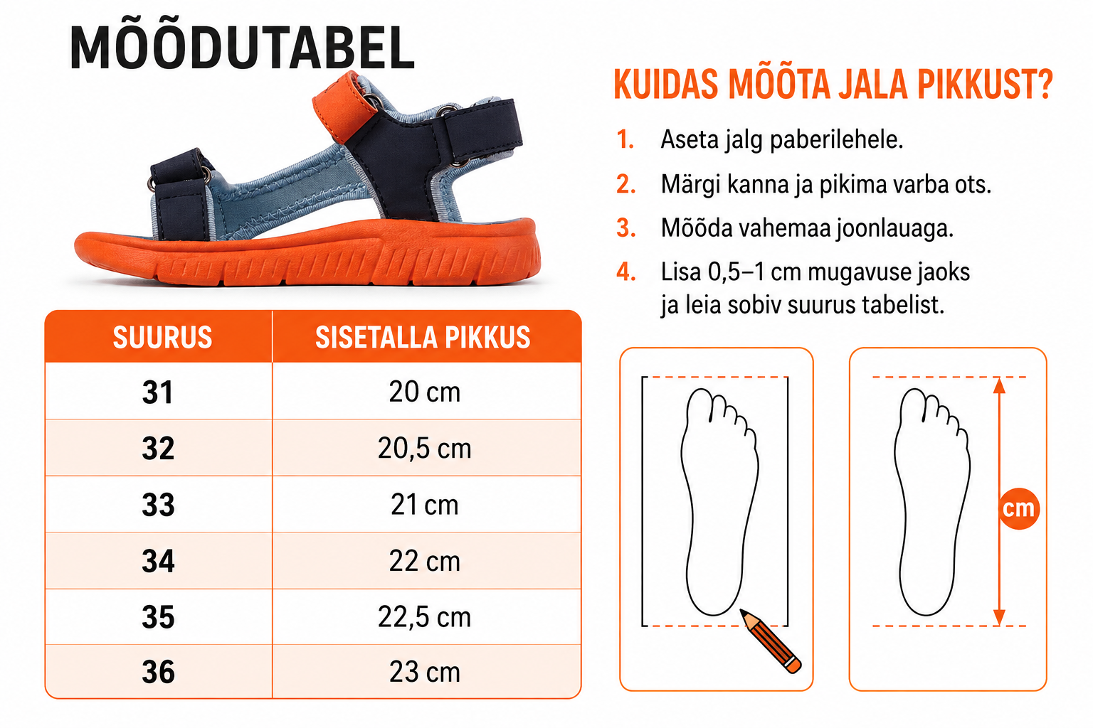 Kappa tumesinised sandaalid